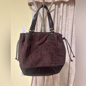 Chocolate Brown Suede Bag